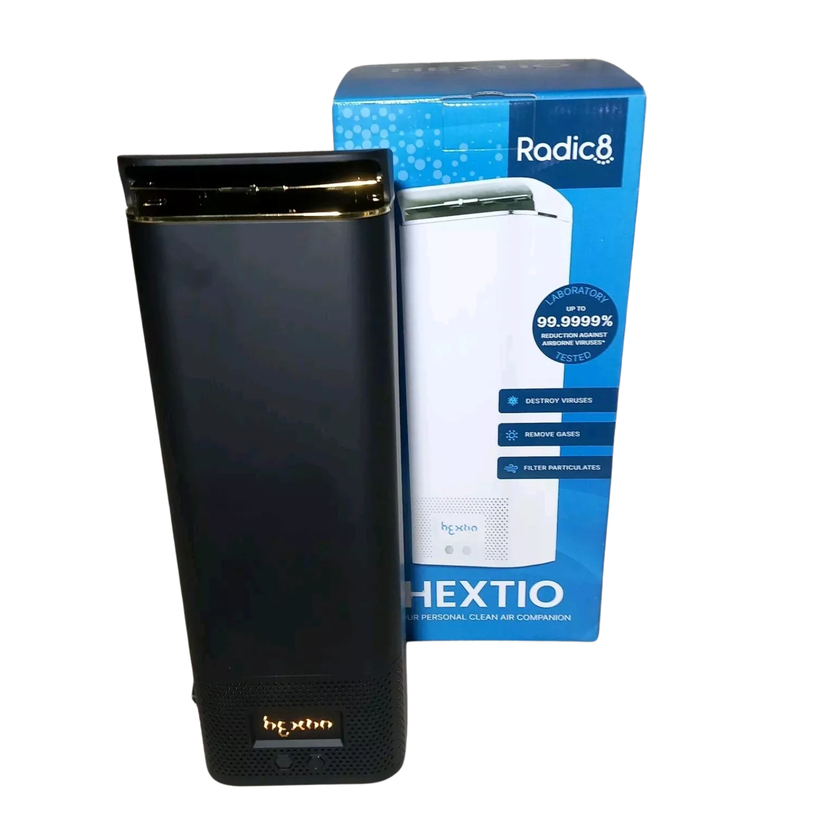 hextio-air-purifier-radic8-black-front